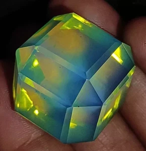 96.2 CT Large Ethiopian Natural Opal Box Shape Loose Gemstone for Ring & Pendant - Bild 1 von 7