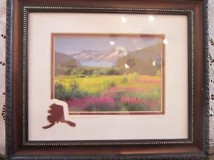 Framed Photo by Kim Heacox GLACIER and FIREWEED ALASKA cover of Alaska Light - Picture 1 of 5