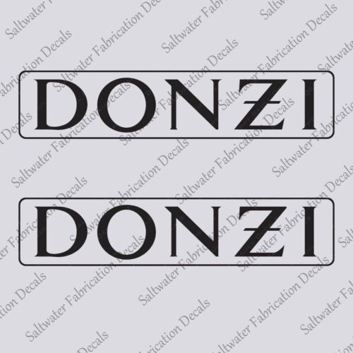 DONZI BOAT LOGO DECALS STICKERS Set of 2 22