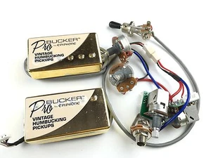 Epiphone Pickups Bucker vintage humbucking golden Socket connection circuit - Picture 1 of 6