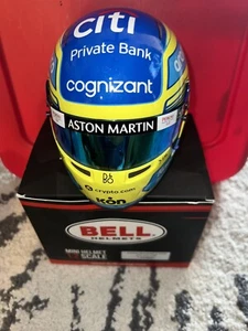 Fernando Alonso Official 2023 Season Mini Helmet 1:2 Aston Martin Legend - Picture 1 of 5