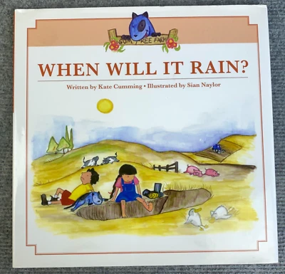 When Will It Rain Kate Cumming Sian Naylor 2008 1st Ed HC DJ Picture Book Bluey - Image 1 of 4