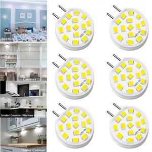 6x 6000K 120V 3W G8 Bi Pin Base Dimmable Light Bulbs For Landscape Puck Lighting - Picture 1 of 8