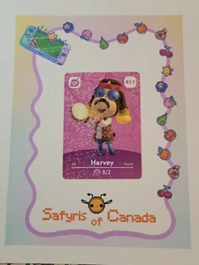 Carte amiibo Harvey #417 Animal Crossing authentique jamais scannée - Photo 1/3