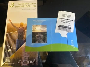 Eintrittskarte Ticket Aussichtsturm HimmelsGlück in 75328 Schömberg - Bild 1 von 2