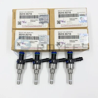 Used 4Pcs OEM Fuel Injectors 35310-2G710 Fits For 2011-2015 HYUNDAI KIA 2.4L Foto 1 de 4