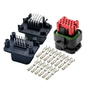 14 Pin Tyco AMPSEAL Automotive ECU PCB Male/Female Waterproof Connector Plug Kit - Picture 1 of 10