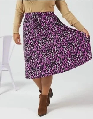 Dannii Minogue Drawcord Waist Jersey Midi Skirt with Pockets Regular, New, Sz S - Image 1 of 4