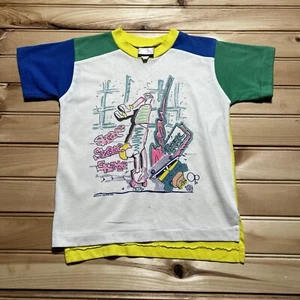 Vintage 80s Ocean Pacific Skate Size Youth Medium Surf Multicolor 1989 - Picture 1 of 11