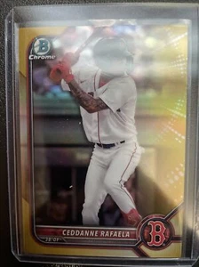 2022 Bowman Draft Ceddanne Rafaela Prospect Gold Chrome Refractor 03/50 Red Sox - Picture 1 of 7