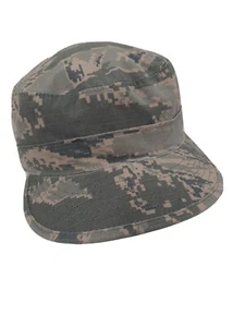 US Air Force- Digital Camouflage Pattern Utility Camo Cap -USAF Hat Size 7 1/8" - Picture 1 of 7