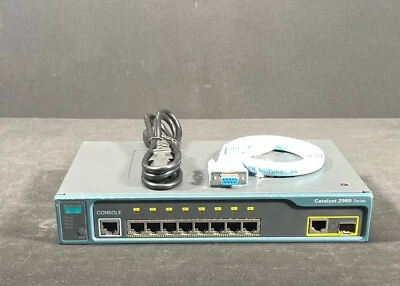 Cisco WS-C2960-8TC-L  8 Port 10/100 Ethernet Switch - Same Day Shipping - Image 1 of 4