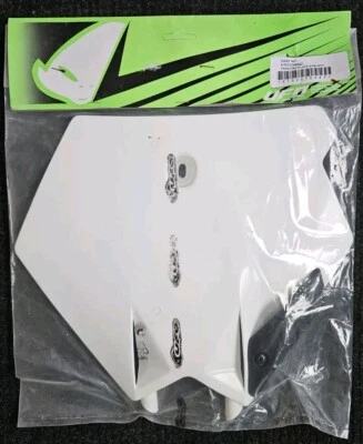 NUEVO UFO KTM 125/250/450SX/SX-F BLANCO MATRÍCULA DELANTERA 2003-2006 KT03075-047 Foto 1 de 2
