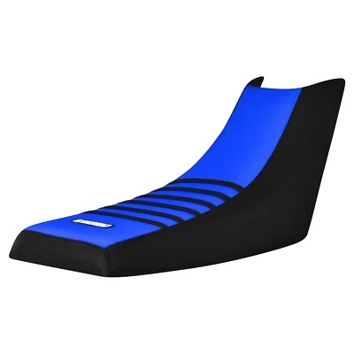 Yamaha Warrior 1988-2006 pinza cubierta de asiento negro TM azul negro costillas #111 Foto 1 de 4