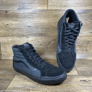 VANS Old Skool V Negro Goma Zapatillas Altas Gamuza/Textil Para Hombre EE. UU. 13 - Imagen 1 de 13