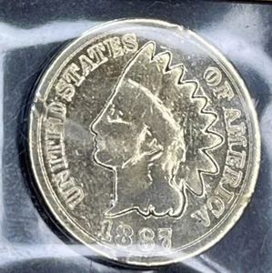 1887 P Indian Head Cent Penny 24KT vergoldet - Bild 1 von 13