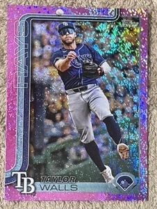 2025 Topps Series 2 - Taylor Walls - Parallel Pink Holo Foil - Tampa Bay Rays - Picture 1 of 2