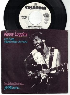 3 1984 FOOTLOOSE SOUNDTRACK KENNY LOGGINS BONNIE TYLER PROMO 45 & PICTURE SLEEVE - Image 1 of 4