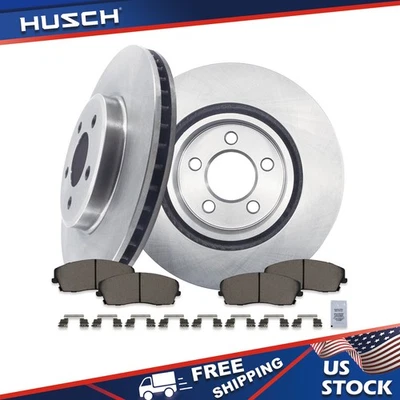 For Chrysler 300 2005 - 2019 Ceramic Brake Rotors & Brake Pads Front Kit - Image 1 of 4