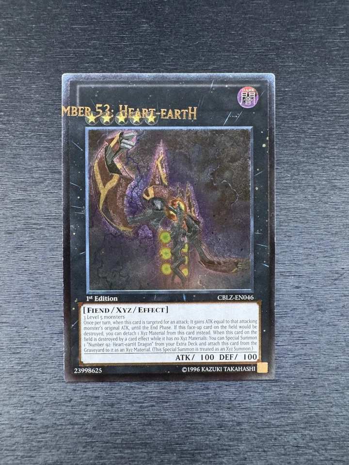 YuGiOh! Number 53: Heart-Earth CBLZ - Error Misprint Name Shift Ultimate Rare - Image 1 of 4