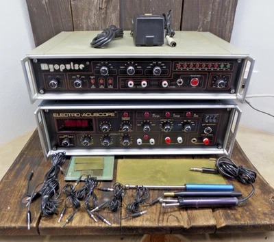 Electroacuscopio y miopulso electroterapia de microcorriente de bajo voltaje con sondas Foto 1 de 4