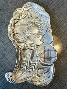 LENOX Alternative Metall Serviergeschirr THANKSGIVING FÜLLHORN Herbst Ernte PLATTE - Bild 1 von 7