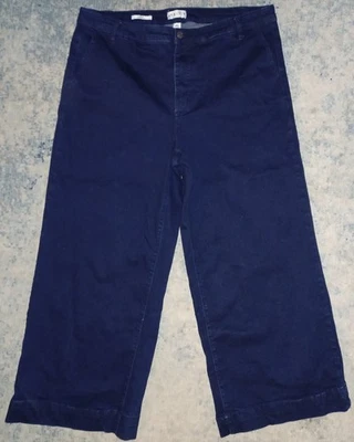 Ava and Viv Jeans Wide Leg Indigo Dark Wash Women's 38x29 Sz 18 Blue Denim Pants - Image 1 of 4