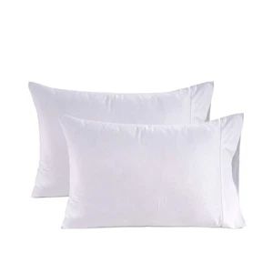 100% Organic Cotton Pillow Cases Standard Size Set of 2 (20"x26") - Cotton Pi... - Picture 1 of 9
