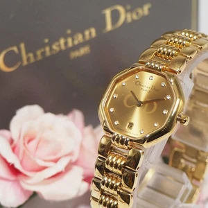 Good condition Dior DIOR Octagon Date 11P Diamond Watch Box ,13080 - Picture 1 of 10
