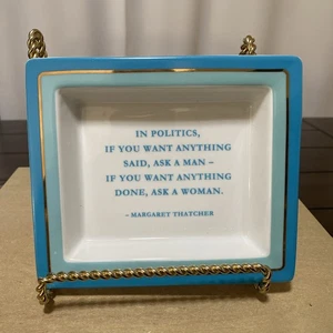 Two’s Company Margaret Thatcher berühmte Worte Porzellan Schmuck Schale in der Politik - Bild 1 von 14