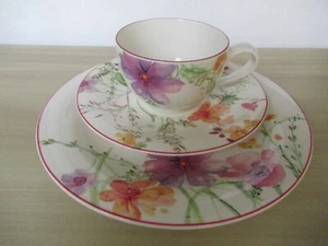 Villeroy Boch Mariefleur 3-tlg 1 Kaffeegedeck Tasse Untere Kuchenteller sehr gut - Bild 1 von 9
