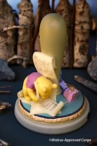 1996 POOH BEAR “DEAR SANTA” COOKIE STAMP FROM DISNEY’S BROWN BAG COOKIE ART - Picture 1 of 13