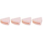  4 Pack Cosmetic Powder Puff Case Makeup Silicone Holder Triang Sponge Travel