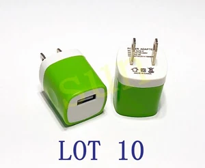 LOT10 USB Wall Charger Plug Home Power Adapter FOR iPhone Samsung Universal - Picture 1 of 12