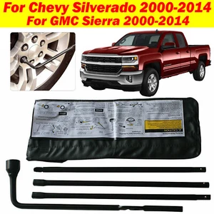 Spare Tire Lug Wrench Jack Tool Kit for Chevy Silverado 1500 2500HD GMC Sierra - Picture 1 of 11