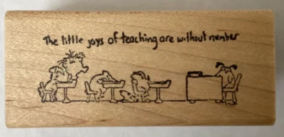 Carimbo de borracha Kidstamps Sandra Boynton Little Joys of Teaching são sem número - Imagem 1 de 4