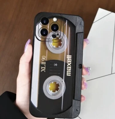 Для Apple IPhone Pro Max/Pro/Mini TPU чехол ретро (кассетная лента) сверхпрочный новый - Изображение 1 из 4