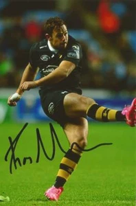 WASPS RUGBY UNION: ROB MILLER SIGNED 6x4 ACTION PHOTO + COA - Bild 1 von 1