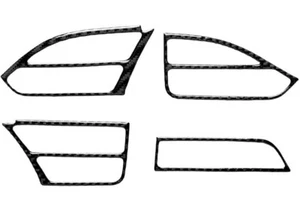 Carbon Fiber Pattern Air Vent Outlet Trim Decals for Tesla Model X - Foto 1 di 3