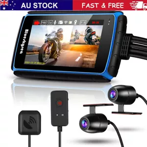 Portable DV988 Dual Channels 1080P Motorcycle Wifi GPS DashCam Camera G-Sensor - Picture 1 of 9