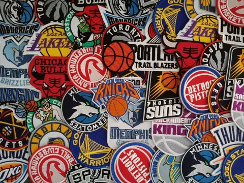 Basketball Sports Amercan Patch Iron-on Embroidered Sew on cloth jacket hat bag Cover