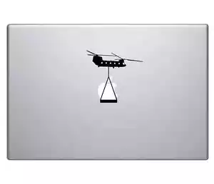 Chinook US Army Helicopter Lifting Apple Macbook Pro Air Vinyl Decal Sticker - Picture 1 of 2