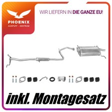 Mazda 121 I 1.1 1.3 (1987-1990) exhaust system medium + muffler exhaust