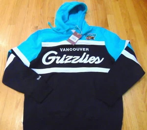 MITCHELL & NESS NBA VANCOUVER GRIZZLIES SCRIPT HEAD COACH HOODY SWEATSHIRT M - Picture 1 of 4