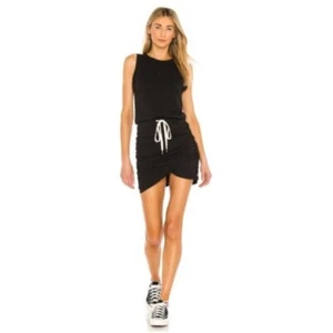Nuevo con etiquetas Mini Vestido sin mangas tejido jersey tiro filantropía negro gato grande - Imagen 1 de 11