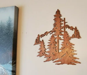 Beautiful Custom made Trees and Mountain accent for your picture arrangements. - Picture 1 of 2