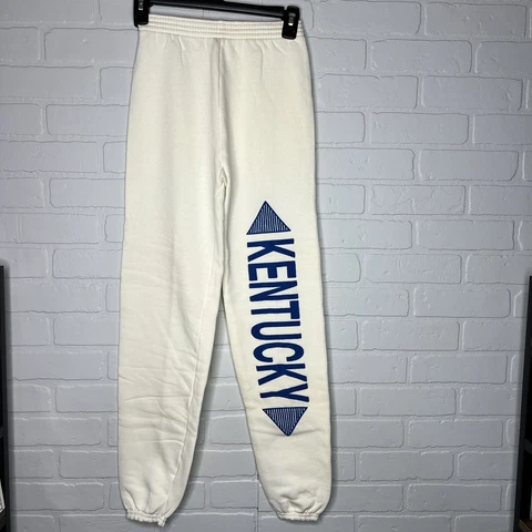 Vintage Kentucky Wildcats Sweatpants Women's Size Large 14-16 White Cover