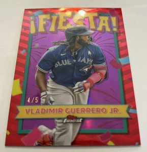 2024 Topps Finest Vladimir Guerrero Jr FIESTA Red Refractor,/5,#F-3,1:3354 PACKS - Bild 1 von 5