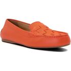 Dune Ladies Greene Orange Leather Female Slip On Shoes