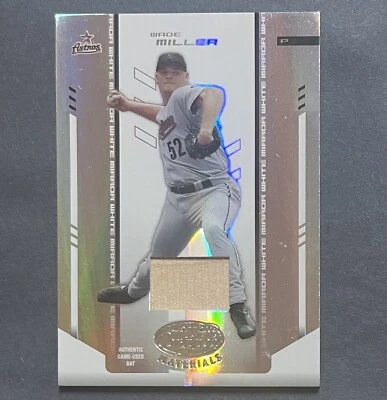 2004 Leaf Certified Materials White Mirror Bat /200 Wade Miller #189 GU Relic - Image 1 of 2